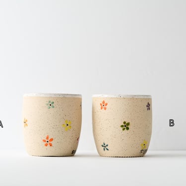 Little Flowers Cups| Handmade Pottery | Handmade Ceramics | Christmas Gifts 