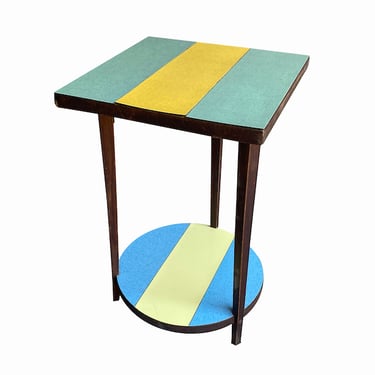 Colored Laminate Side Table, Italy, 1950’s