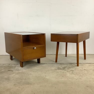 Pair Mid-Century Side Tables from Herman Miller By George Nelson 