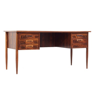 Arne Vodder Style Mid Century Danish Rosewood Desk - mcm 