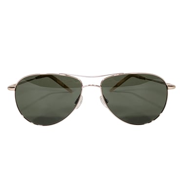 Oliver Peoples - Gold Aviator Sunglasses w/ Black Lenses