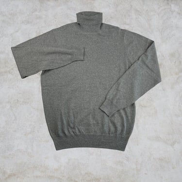 Orvis Sweatshirt Top Turtleneck Silk Cashmere Cotton Gray Long Sleeve Soft Men S 