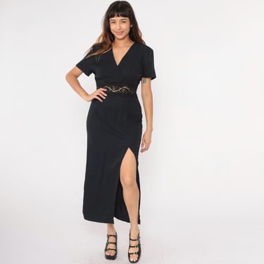 ◆Loulouseoul◆ Brooke Slim Dress Scarf Set Black LOULOUSEOUL Brooke Slim Dress / Scarf Set - Black
