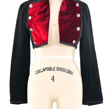 Ozbek Velvet Cropped Jacket