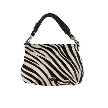 Prada Zebra Logo Shoulder Bag