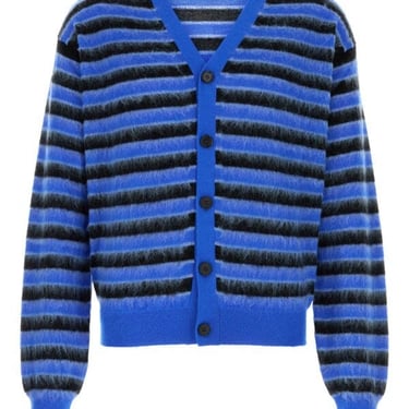 Marni Man Embroidered Wool Cardigan