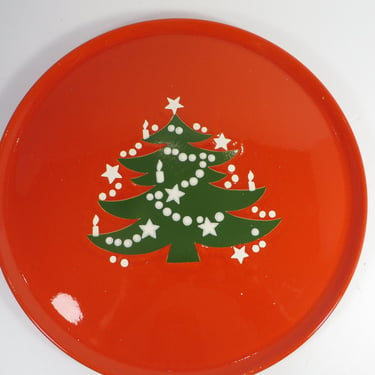 Vintage Waechtersbach Christmas Tree Round Serving Platter - Waechtersbach Christmas Tree German Pottery 