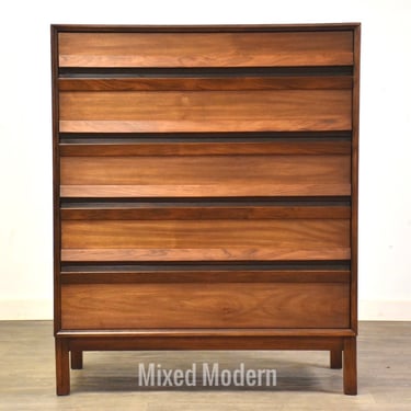 Walnut and Rosewood Dresser by American of Martinsville 