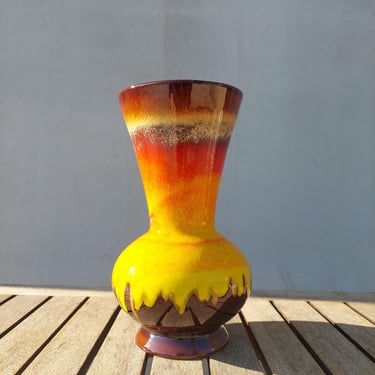 Retro Ceramic Vase / Retro Flower Vase /  Mid Century Modern / Pottery Vase / Unique Vase / Ceramic Vase / Home Decor /1960s 