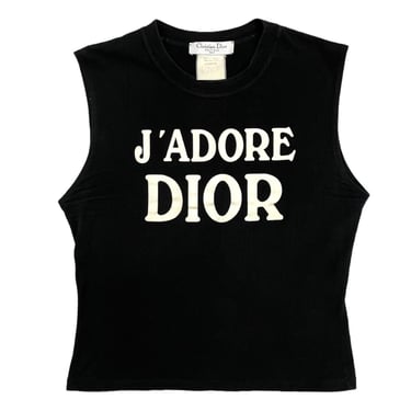 Dior J'Adore Black Logo Tank