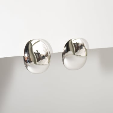 Large Blowblow Earrings in Silver