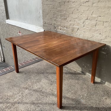 Solid Walnut Extension Table w/ 2 Leaves