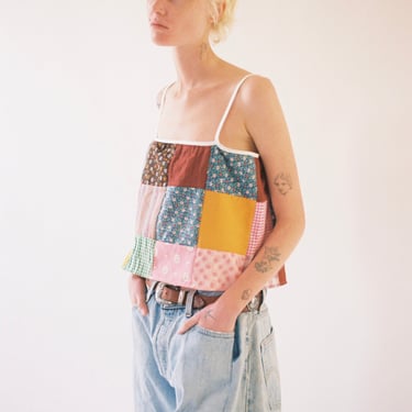 Cropped Patchwork Cami