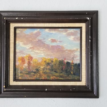 1970s H. Weston Arnold " Down in the Wajchung Hills" Expressionist Landscape Painting 