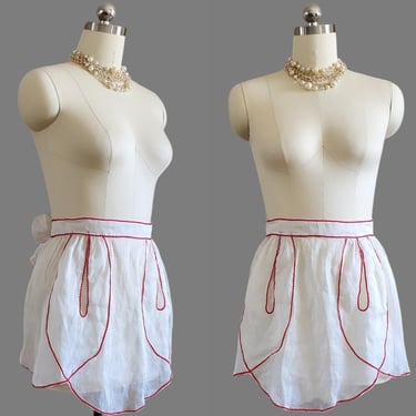 1940s Half Apron - 40s Kitchen - 40 Home Decor 