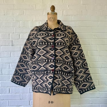 1990's M/L Tapestry Boxy Coat from Jane Ashley 