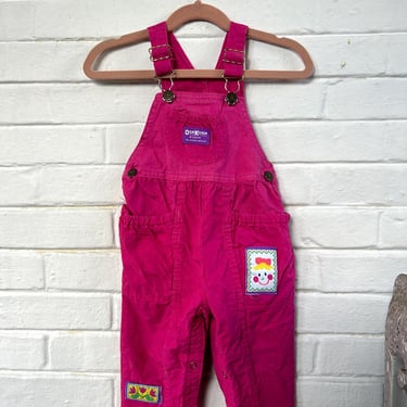 Size 24M-  1980's Oshkosh Maroon Overalls 