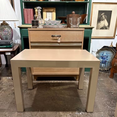 MID CENTURY PARSONS TABLE - TWO AVAILABLE | 30"W X 21"H X 22"D