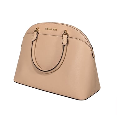 Michael Kors - Beige Saffiano Leather Satchel Bag