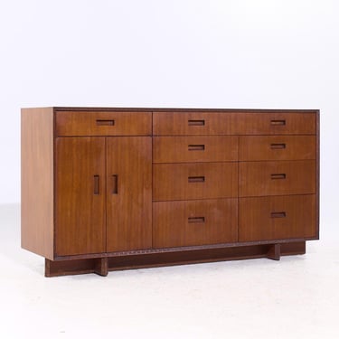 Frank Lloyd Wright for Heritage Henredon 'Taliesin' Mahogany Credenza - mcm 