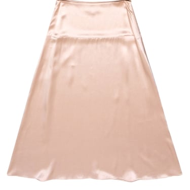 LA Collection - Light Pink Silk Maxi Skirt Sz 6
