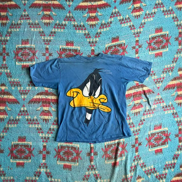 Vintage 1993 Thrashed Daffy Duck Looney Tunes T Shirt 