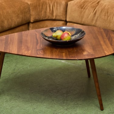 Walnut Teardrop Coffee Table