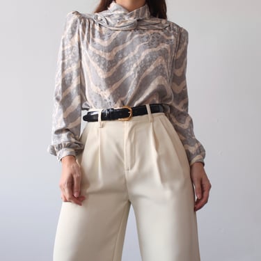 Vintage Carolina Herrera Silk Blouse