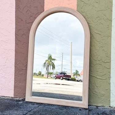 Coastal Chic Pencil Reed Arch Mirror