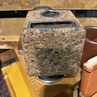 Vintage cork desk accessory