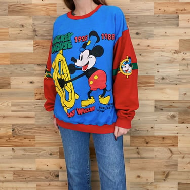 Mickey & Co. Vintage Steamboat Willie Pullover Sweatshirt 