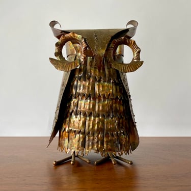 Brutalist Owl Sculpture
