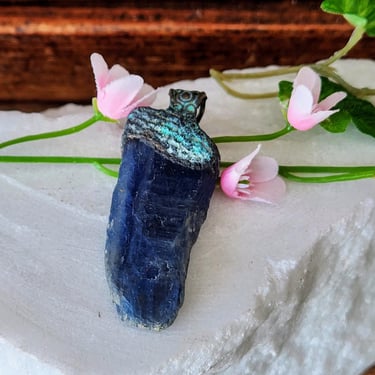 Raw Kyanite Pendant with Copper Bail~Gifts for Her 