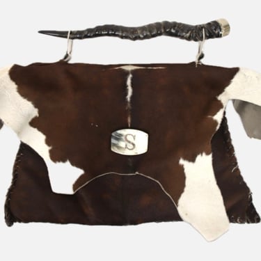 Santesteban Pony Hair Horn Bag