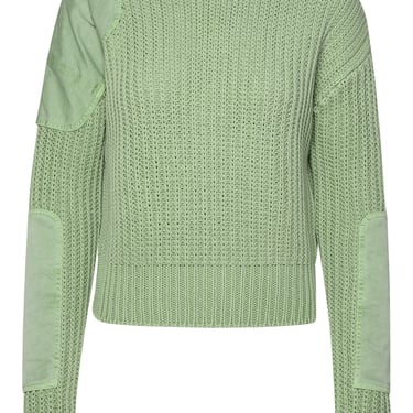Max Mara Donna 'Abisso1234' Sage Green Cotton Sweater