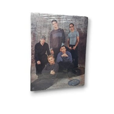 Vintage  Backstreet Boys Wall Poster Plaque, 2000 Y2K Funky Enterprises Wall Plaque, 90s Boy Band, Nick Carter, Brian Littrell, Wall Hanging 