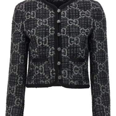 Gucci Women Gg Tweed Jacket
