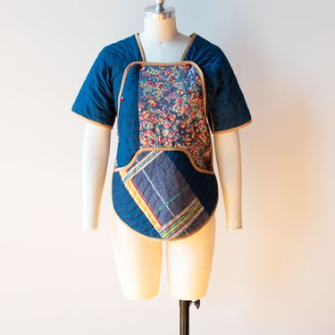 1980s Reversible Quilted Top | Jeanne Marc 