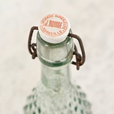 antique french brasserie glass bottles
