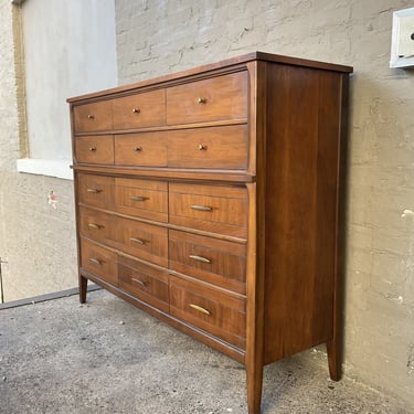 MCM Walnut 15 Drawer Dresser