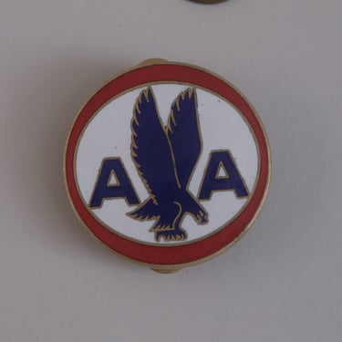 Vintage 60s American Airlines Uniform Cap Enamel Badge 