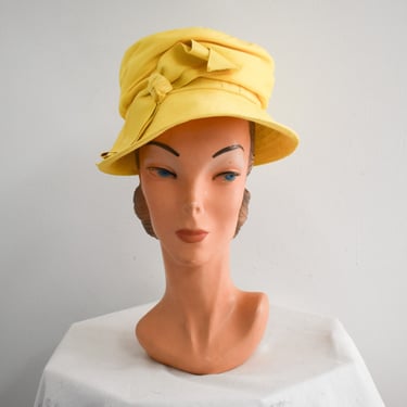 1960s Yellow Slouchy Hat 