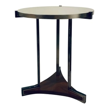 Caracole Modern Silver Leaf Key Element Side Table