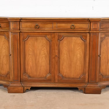 Baker Furniture French Regency Cherry Wood Sideboard Credenza or Bar Cabinet