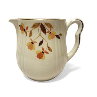 Vintage Hall's Autumn Leaf Rayed Utility Pitcher, Mary Dunbar Jewel Homemakers Institute, Quality Kitchenware, Cottagecore, Vintage Kitchen 