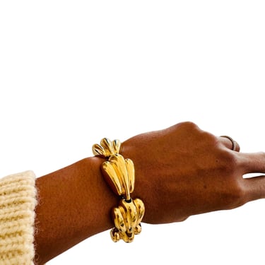 Vintage Chunky Gold Bracelet