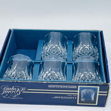 Set of 5 Cristal D'Arques Longchamp 1 1/2 Oz Shot Glasses Cordials- Unused Condition 