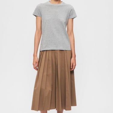 6397 Pleated Wrap Skirt - Khaki