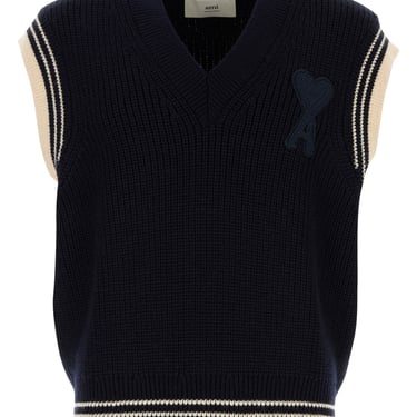 Ami Women Midnight Blue Wool Vest