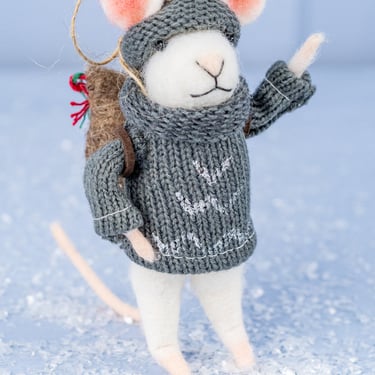 Woolens Winslow Mouse Ornament